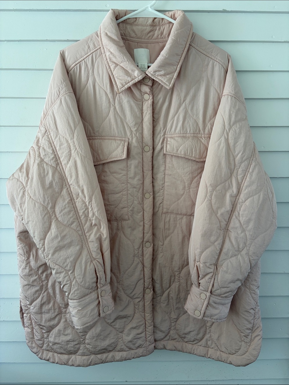 Oversized Cottage Core Quilted Patterned Lightweight H&M Jacket - XXL